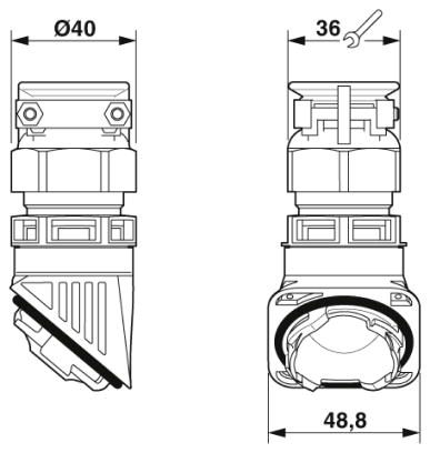 Кабельный ввод-HC-B-GTRS-M32-PLRBK