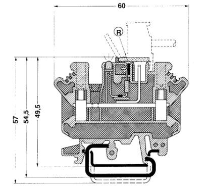 Проходные клеммы-UK 3D-MSTBV-5,08