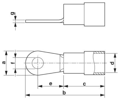 Круглый кабельный наконечник-C-RCI 6/M8