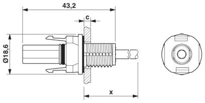 Соединитель для ФГ-системы-PV-FT-CF-C-2,5-130-BU