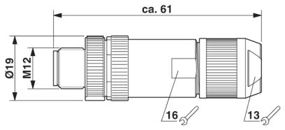 Шинный системный соединитель-SACC-M12MSB-5PL SH IB