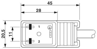 Кабель для датчика / исполнительного элемента-SAC-3P-5,0-PVC/BI-1L-Z