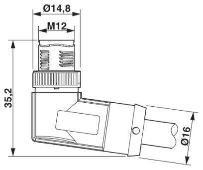 Кабель для датчика / исполнительного элемента-SAC-3P-MR/ 5,0-28R SCO RAIL