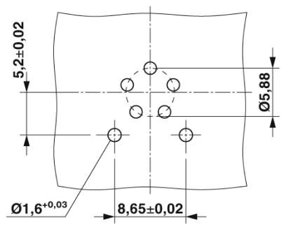 Встраиваемые разъемы-SACC-CI-M12FSL-4FE-L180 THR GR