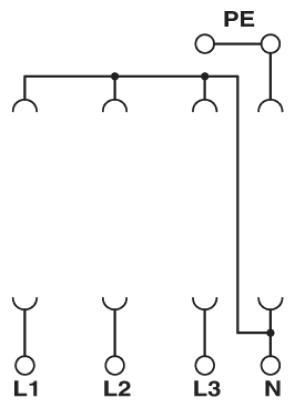Базовый элемент для защиты от перенапряжений, тип 2-VAL-MS/3+1-BE