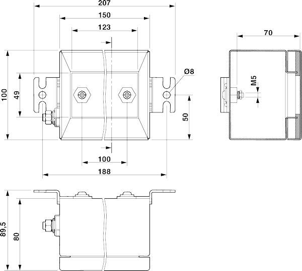 Клеммная коробка-E S4 A 150X100X80