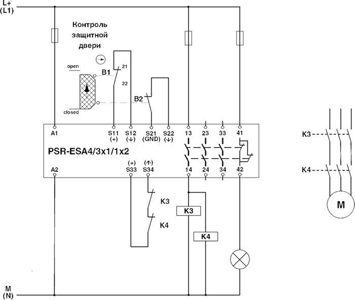 Реле безопасности-PSR-SCP-24UC/ESA4/3X1/1X2/B