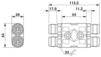 H-разветвитель-QPD H 3PE1,5 BK