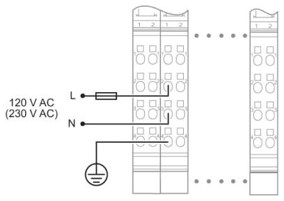 Клеммы Inline-IB IL 230 PWR IN-PAC