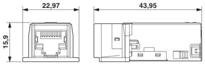 Гнездовая вставка для RJ45-VS-08-BU-RJ45/10G-F