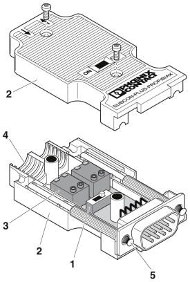 Шинный штекер D-SUB-SUBCON-PLUS-PROFIB/AX