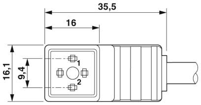 Кабель для датчика / исполнительного элемента-SAC-2P-M 8MS-CI-1L-Z/.../...