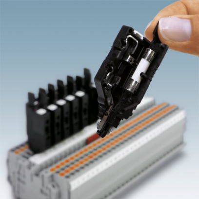 Штекерный держатель предохранителя-P-FU 5X20 LED 24
