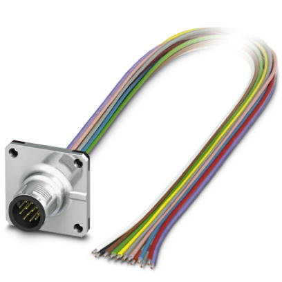 Встраиваемые разъемы-SACC-SQ-M12MS-12CON-25F/0,5