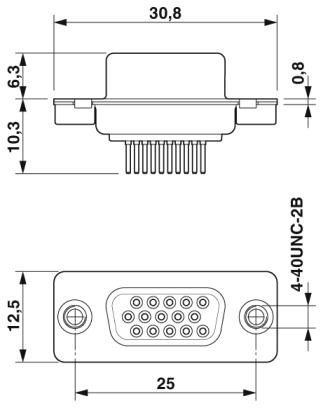 Контактная вставка D-SUB-CUC-DSI-J1STZ-S/DSLSB9 HD