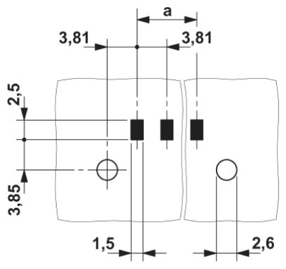 Клеммные блоки для печатного монтажа-MKDS 1/ 6-3,81 SMD BK