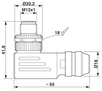 Разъем-SACC-M12MR-12SOL-PG 9-M SH