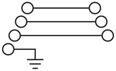 Клемма для подключения электродвигателя-ST 2,5-PE/3L