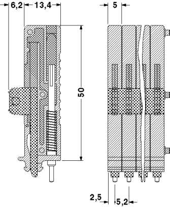Тестовый штекер-PS-UK 2,5 B/Z-5