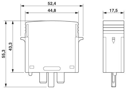 Штекерный модуль для защиты от перенапряжений, тип 2-VAL-MS 230-UD-ST