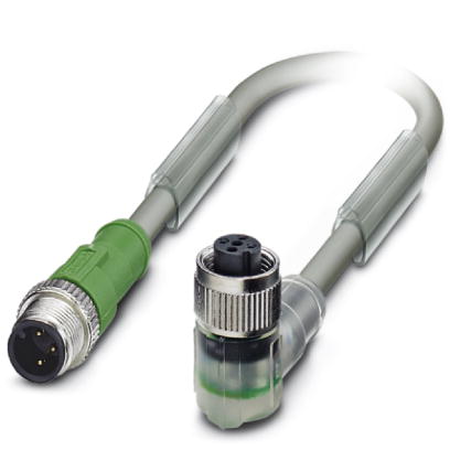 Кабель для датчика / исполнительного элемента-SAC-3P-M12MS/ 0,6-800/M12FR-2L