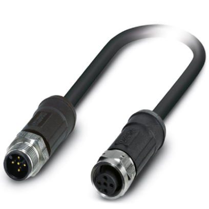 Кабель для датчика / исполнительного элемента-SAC-5P-M12MS/5,0-28X/M12FSSHOD