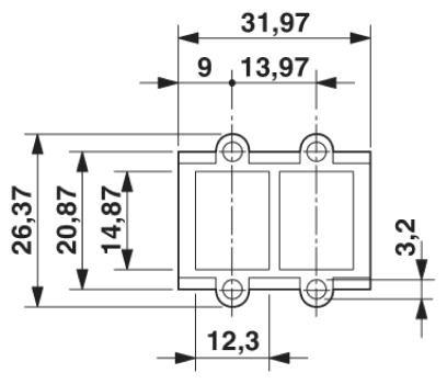 Монтажные рамы-VS-08-A-RJ45/LP-2-IP 20