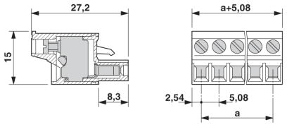 Разъем печатной платы-FRONT-MSTB 2,5/ 8-ST-5,08