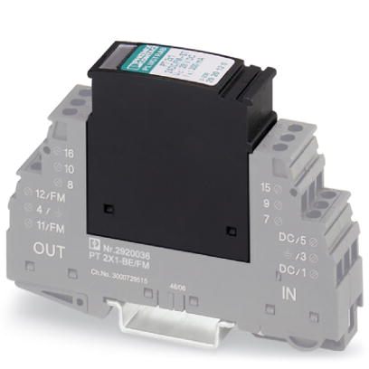 Штекерный модуль для защиты от перенапр-й-PT 2X1-5DC/FM-ST