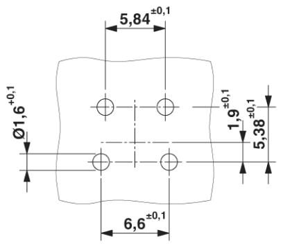 Встраиваемые разъемы-SACC-DSI-MINMS-4CON-UNF PCB