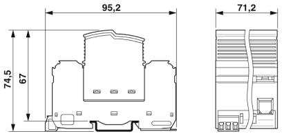 Молниезащитный разрядник, тип 1-FLT-SEC-P-T1-2C-350/25-FM