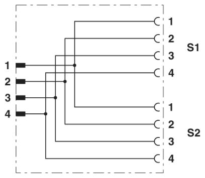 Y-разветвитель-SAC-4PY-MT/2XFT VP