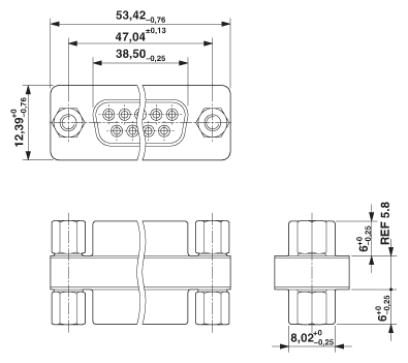 Адаптер (Переходник) D-SUB-VS-25-GC-BU/BU