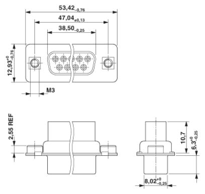 Держатель контактов D-SUB-VS-25-BU-DSUB-CD-G