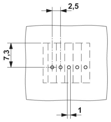 Клеммные блоки для печатного монтажа-PTSA 0,5/ 4-2,5-F