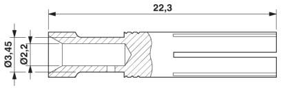 Обжимной контакт-CK2,5-ED-2,50BU AG