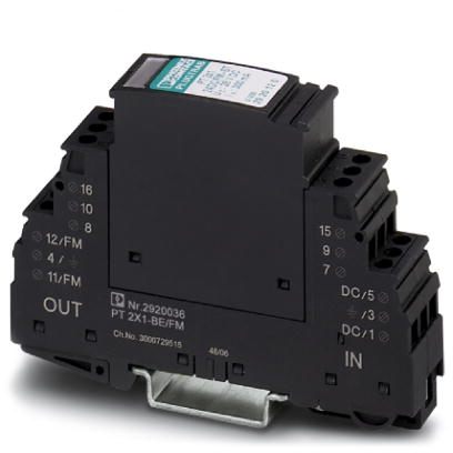Штекерный модуль для защиты от перенапр-й-PT 2X1-5DC/FM-ST