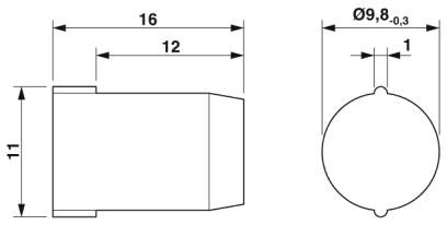 Заглушки-SEALING PLUG 10X16 RD