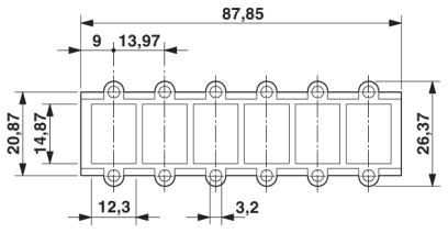 Монтажные рамы-VS-08-A-RJ45/LP-6-IP 20