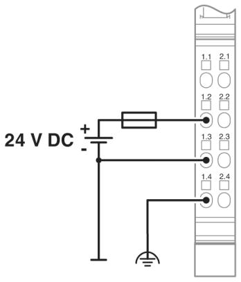 Клеммы Inline-IB IL 24 PWR IN/R/L-0.8A-PAC