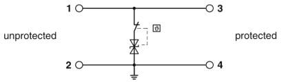 Устройство защиты от перенапряжений-TTC-6-TVSD-C-48DC-PT-I