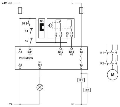 Реле безопасности-PSR-MS55-1NO-1DO-24DC-SC