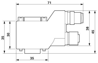 Шинный штекер D-SUB-SUBCON-PLUS-CAN/90/M12