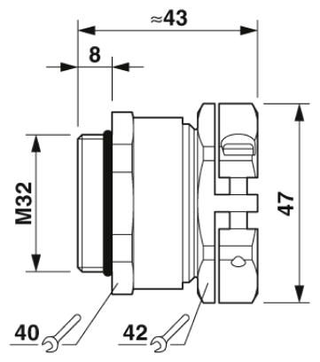 Кабельный ввод-HC-M-KV-Z-M32