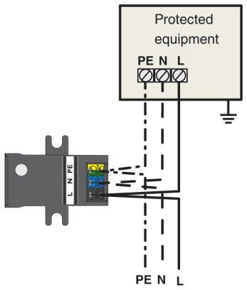 Устройство защиты от перенапряжений, тип 3-BT-1S-230AC/O