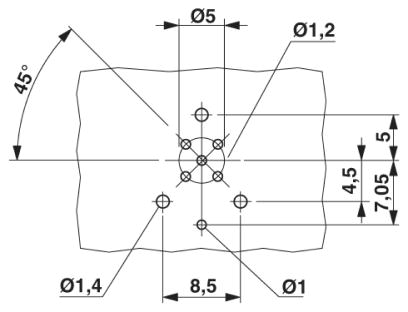 Встраиваемые разъемы-SACC-DSIV-FS-5CON-L180SCOTHRSH