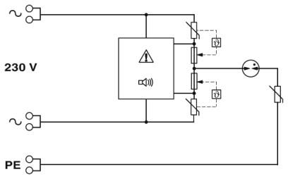 Устройство защиты от перенапряжений, тип 3-BT-1S-230AC/A