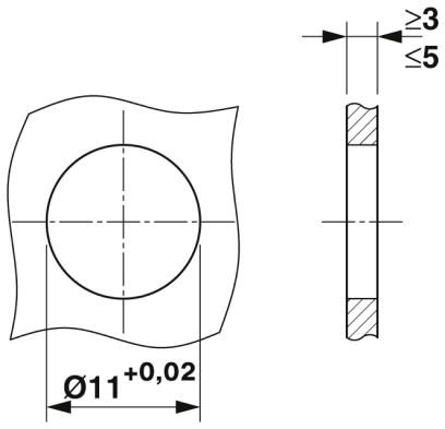 Крепежный резьбовой элемент корпуса-SACC-FP-M-M8/PRESS SMD