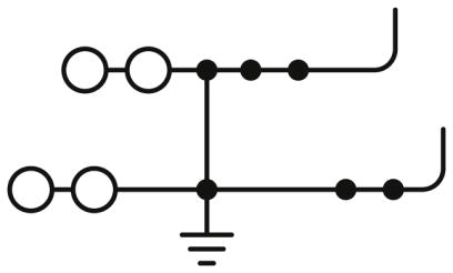 Двухъярусные клеммы-PTTBS 2,5-TWIN/2P-PE