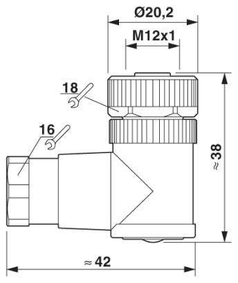 Разъем-SACC-M12FR-12SOL-PG 9-M
